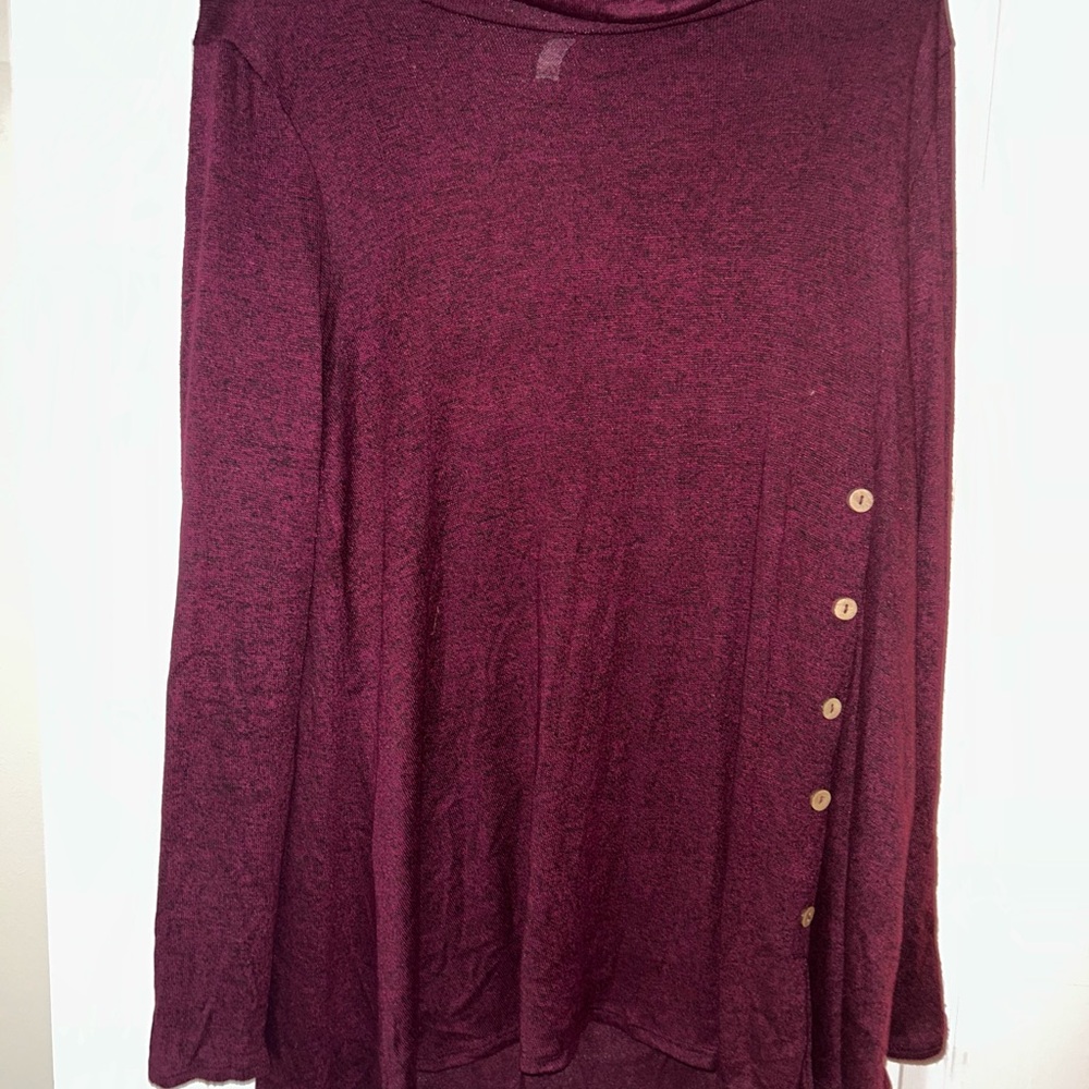 Mia & Tess Burgundy Sweater Dress